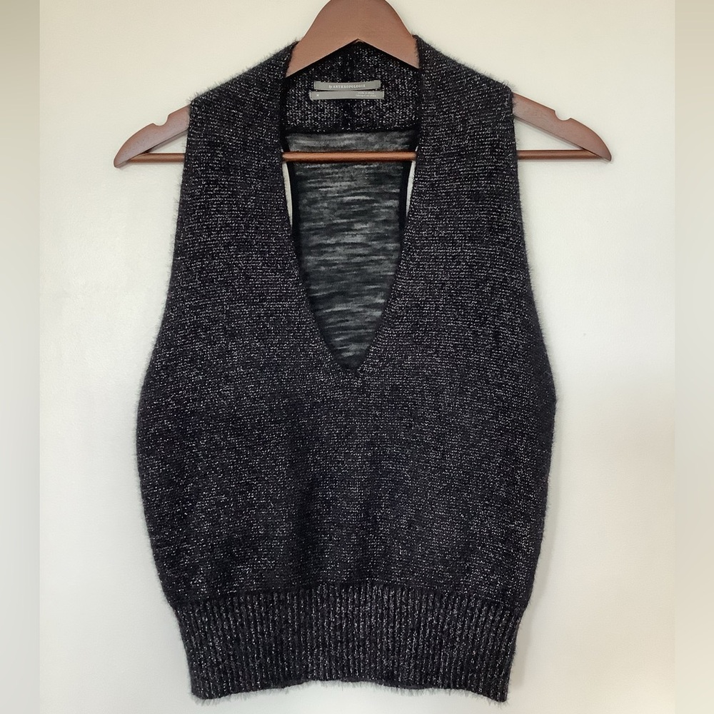 Anthropologie halter racer back sweater top